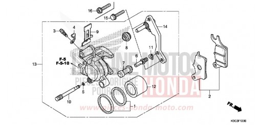 ETRIER DE FREIN AVANT C125AK de 2019